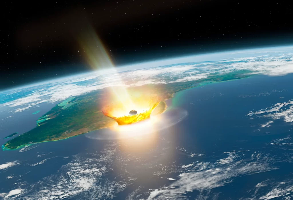 asteroid hitting Earth